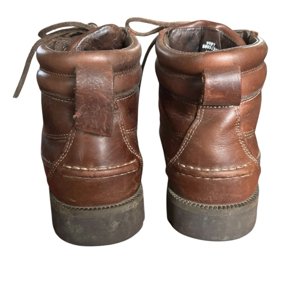 Cabela’s Men’s Brown Leather Waterproof Vibram Hunting Work Chukka Boots 8.5W
